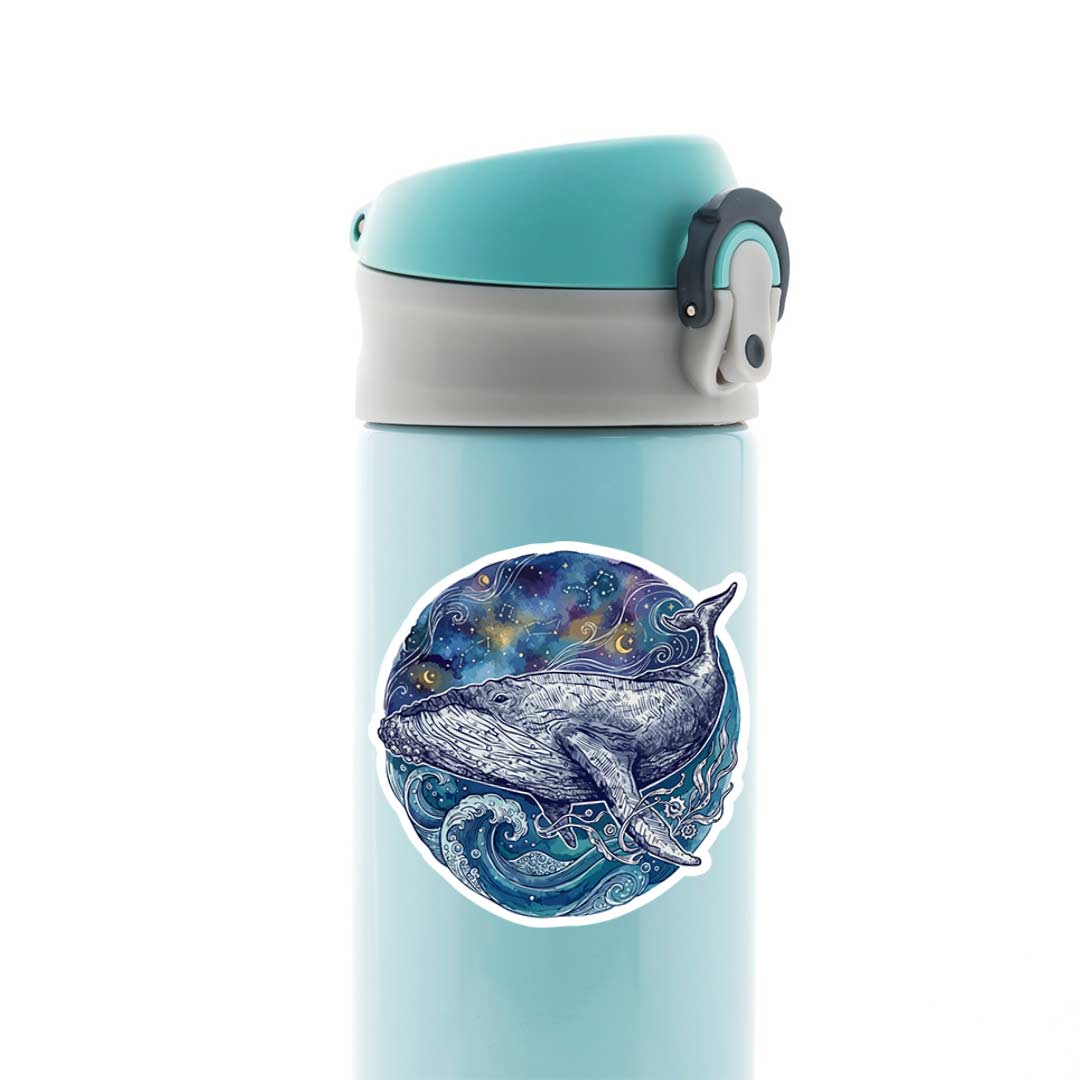 Cosmic Whale Dreams Casual Stickers