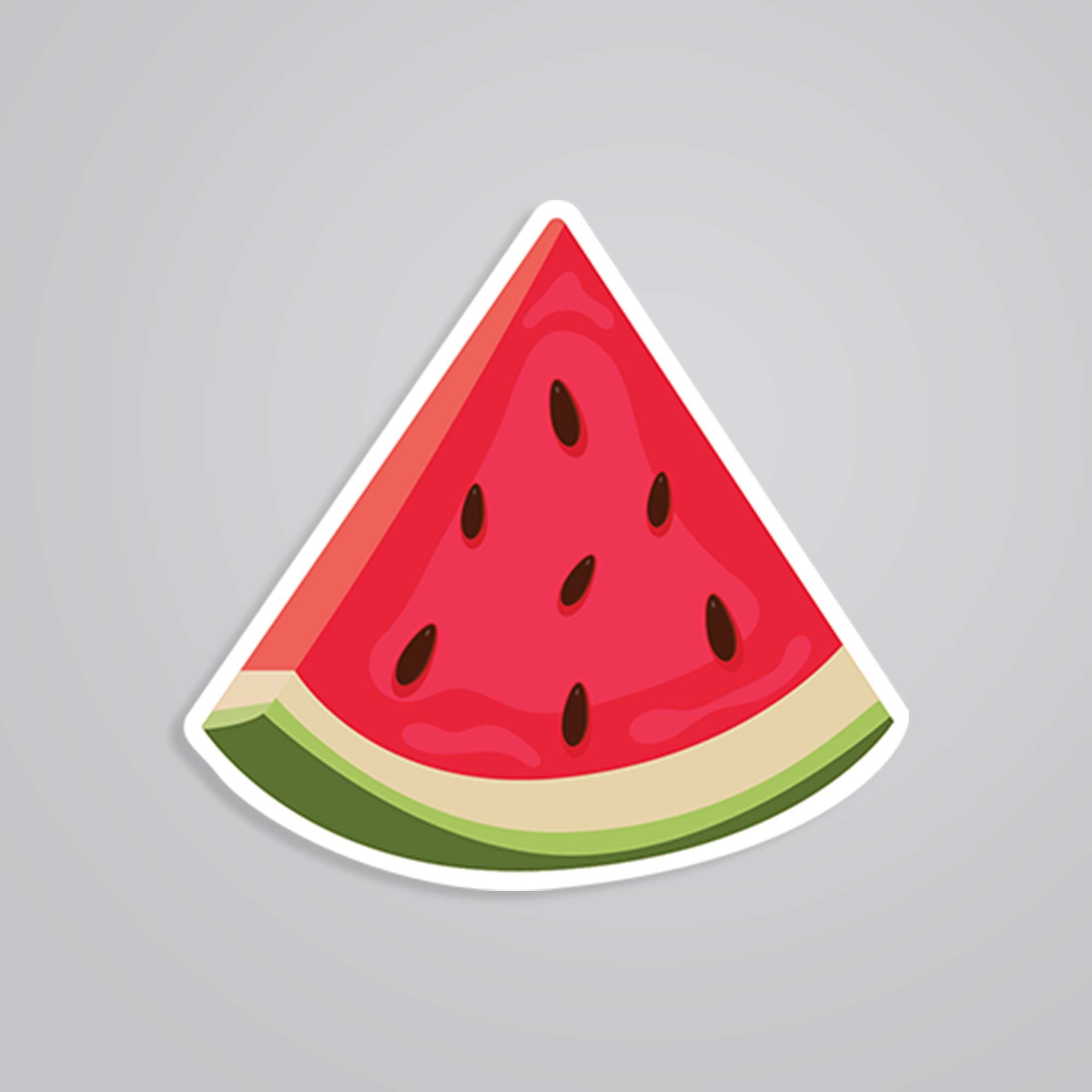 Watermelon Slice Casual Stickers