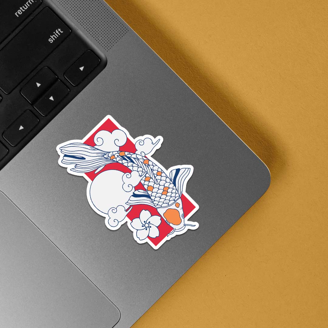Waterway Koi Casual Stickers