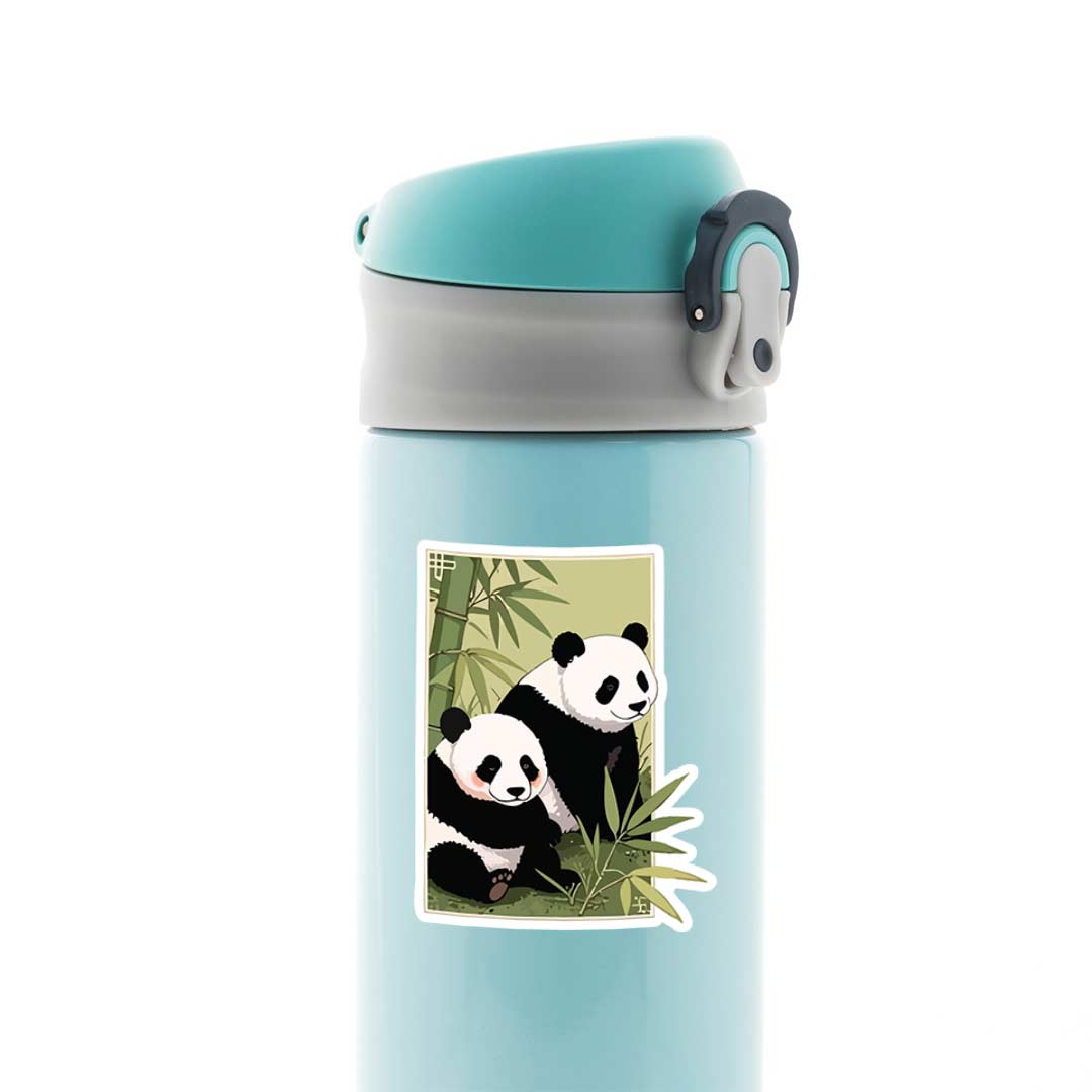 Gentle Giant Pandas Casual Stickers