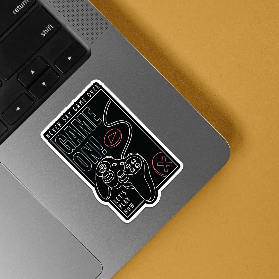 Never say game over Gaming Stickers