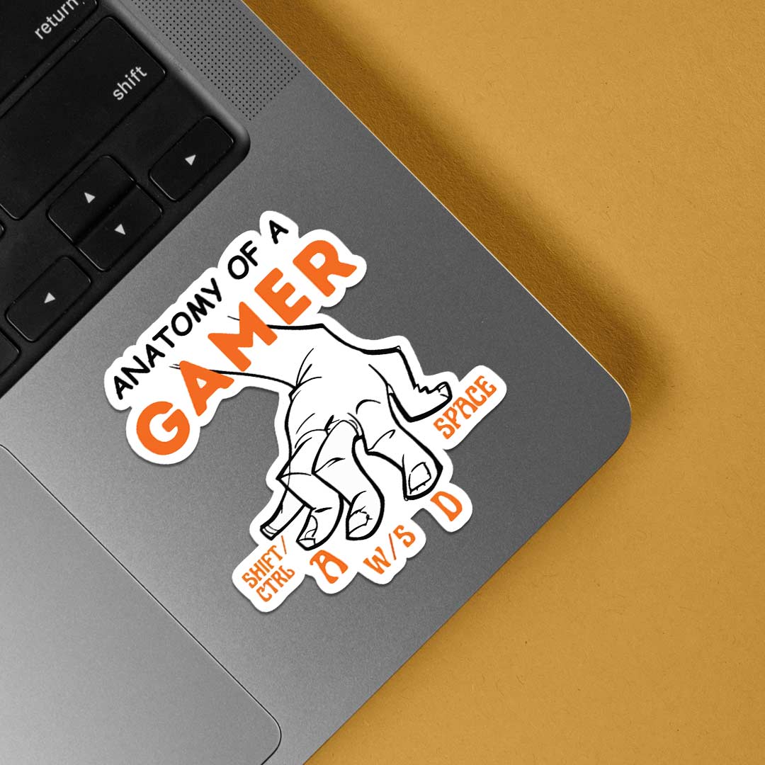 Anatomy of a gamer Gaming Stickers