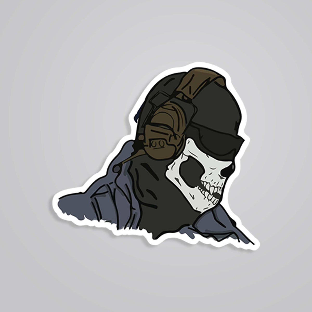 Ghost Sticker Codm Ghost from Call of Duty Gaming Stickers