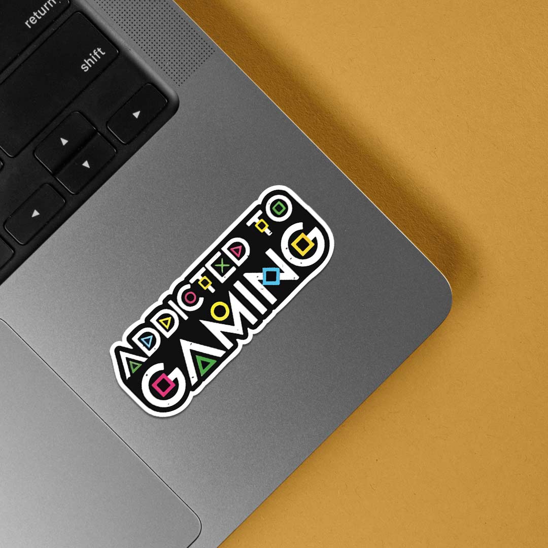 Addicted to gaming Gaming Stickers