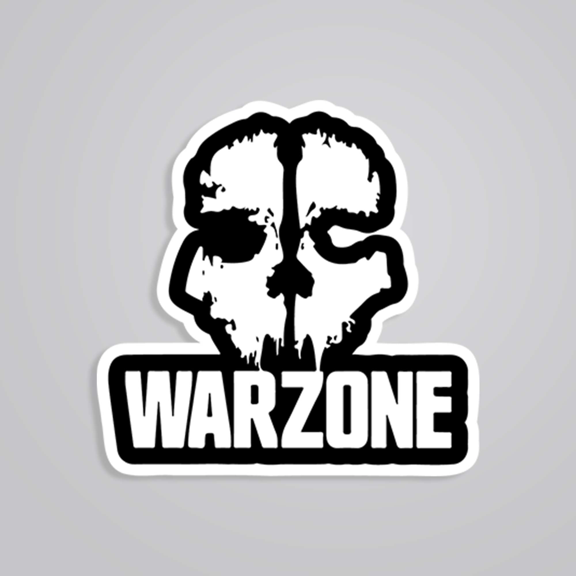 Fomo Store Stickers Gaming WARZONE Skull COD