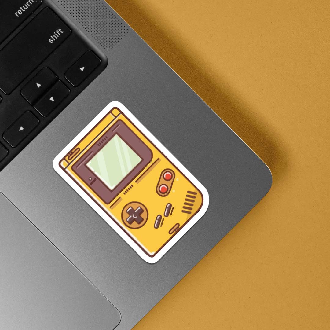 Yellow Game Boy Gaming Stickers