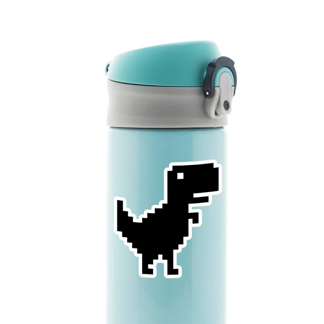 Chrome Dino Pixel Gaming Stickers