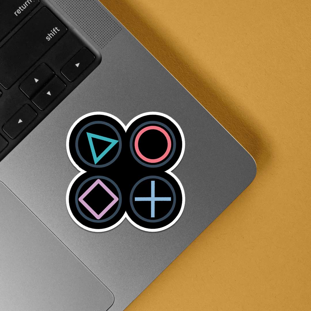 PlayStation Button Gaming Stickers