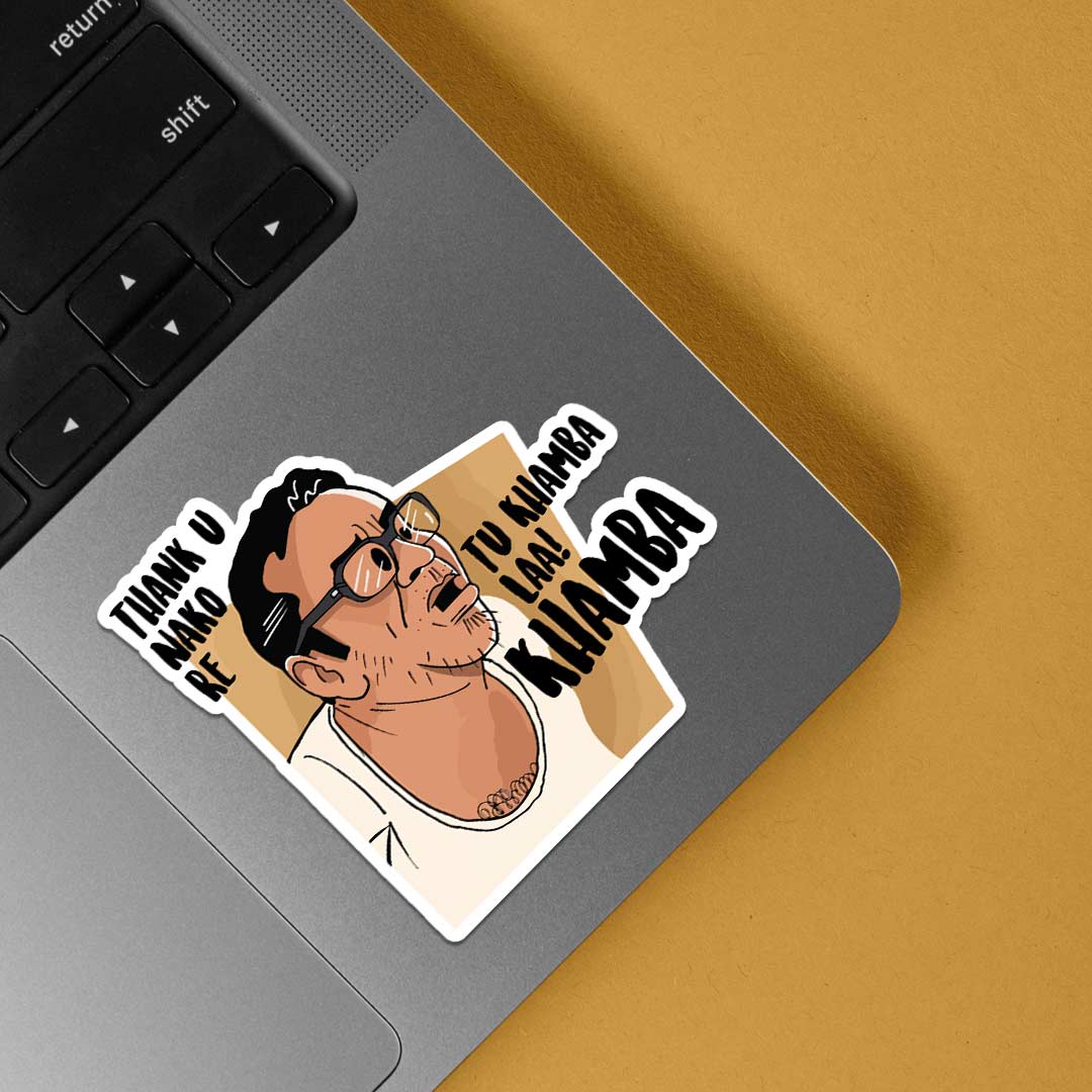 Thank U Nako Re Tu Khamba Laa Meme Stickers Stickers