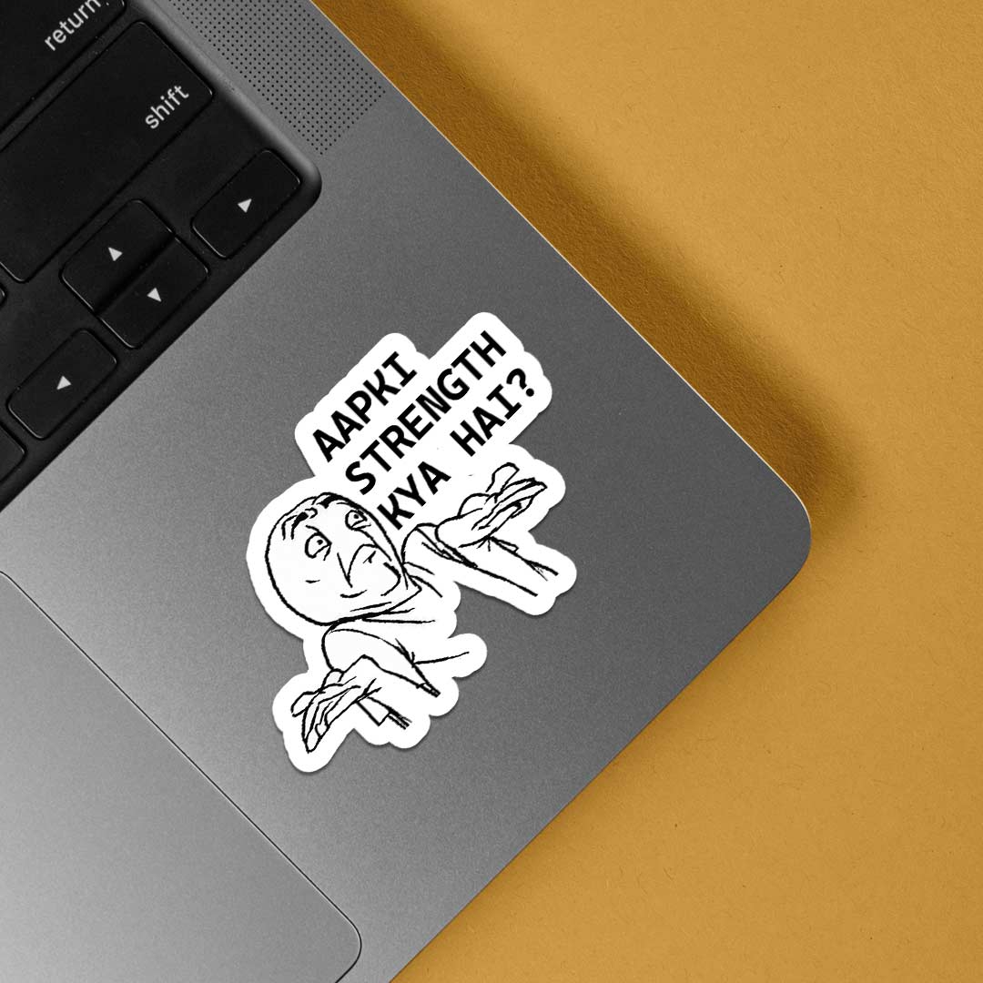 Aapki Strength Kya Hai? Meme Stickers Stickers
