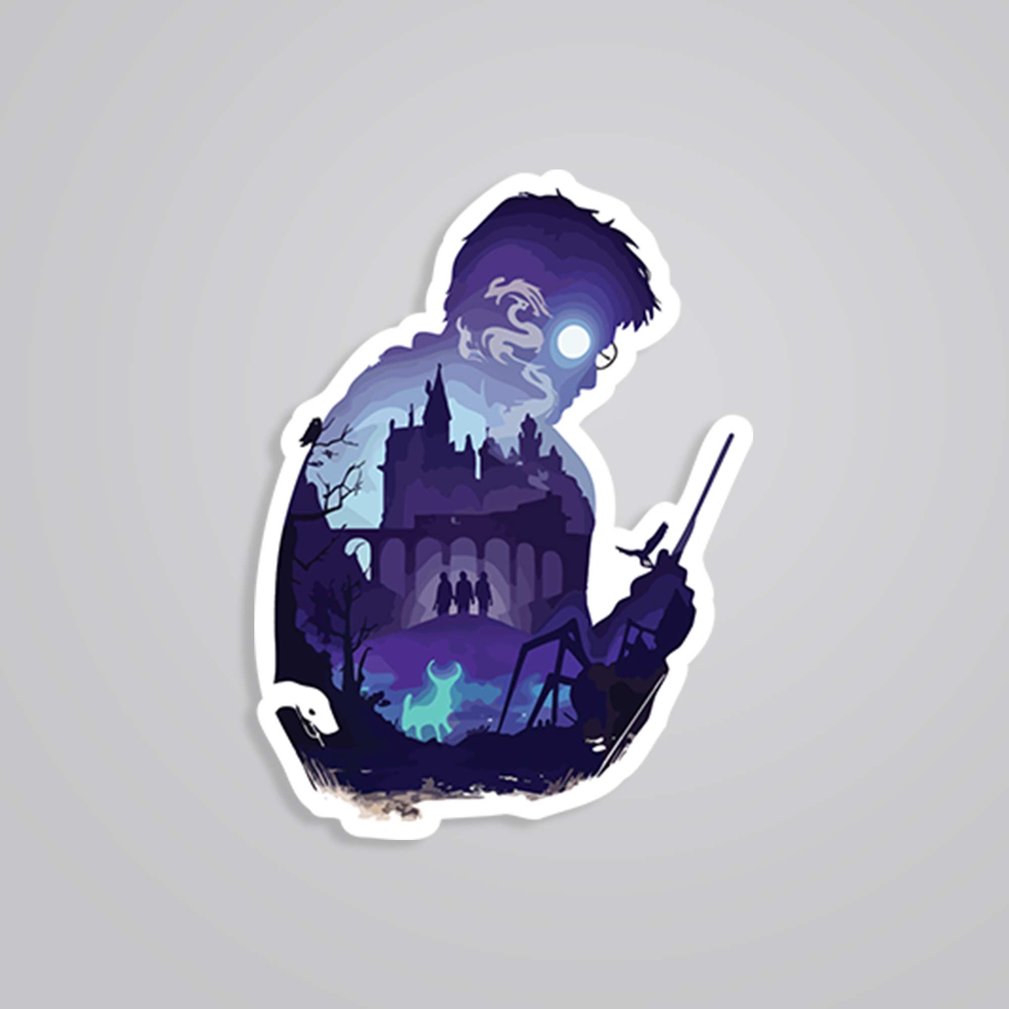 Harry Potter silhouette Movies Stickers