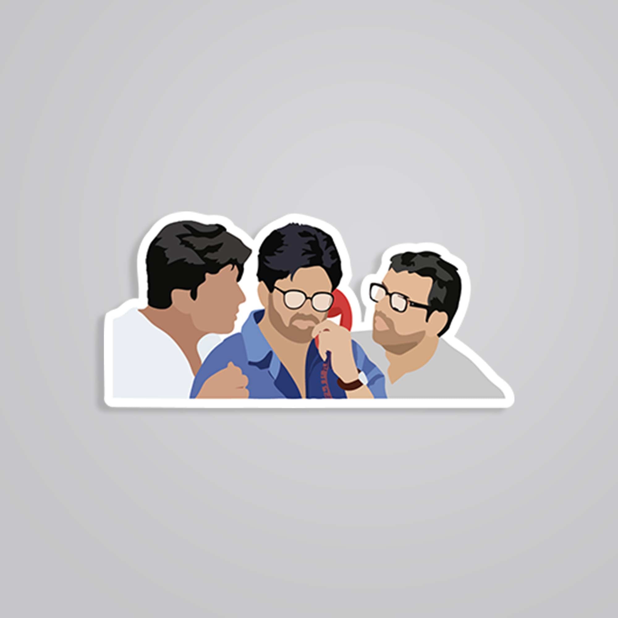 Hera Pheri Trio Movies Stickers