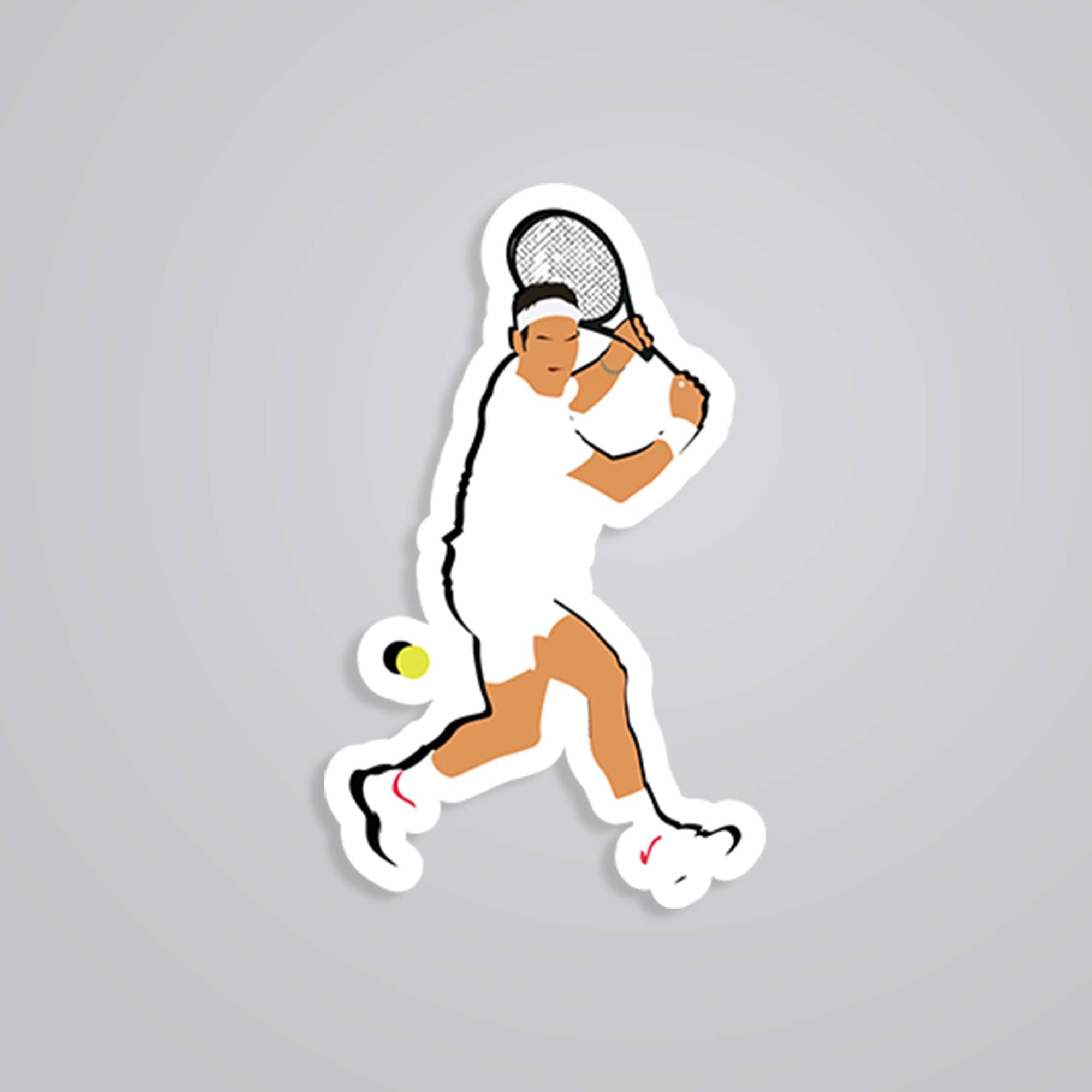 Fomo Store Stickers Sports Tennis Backhand Shot