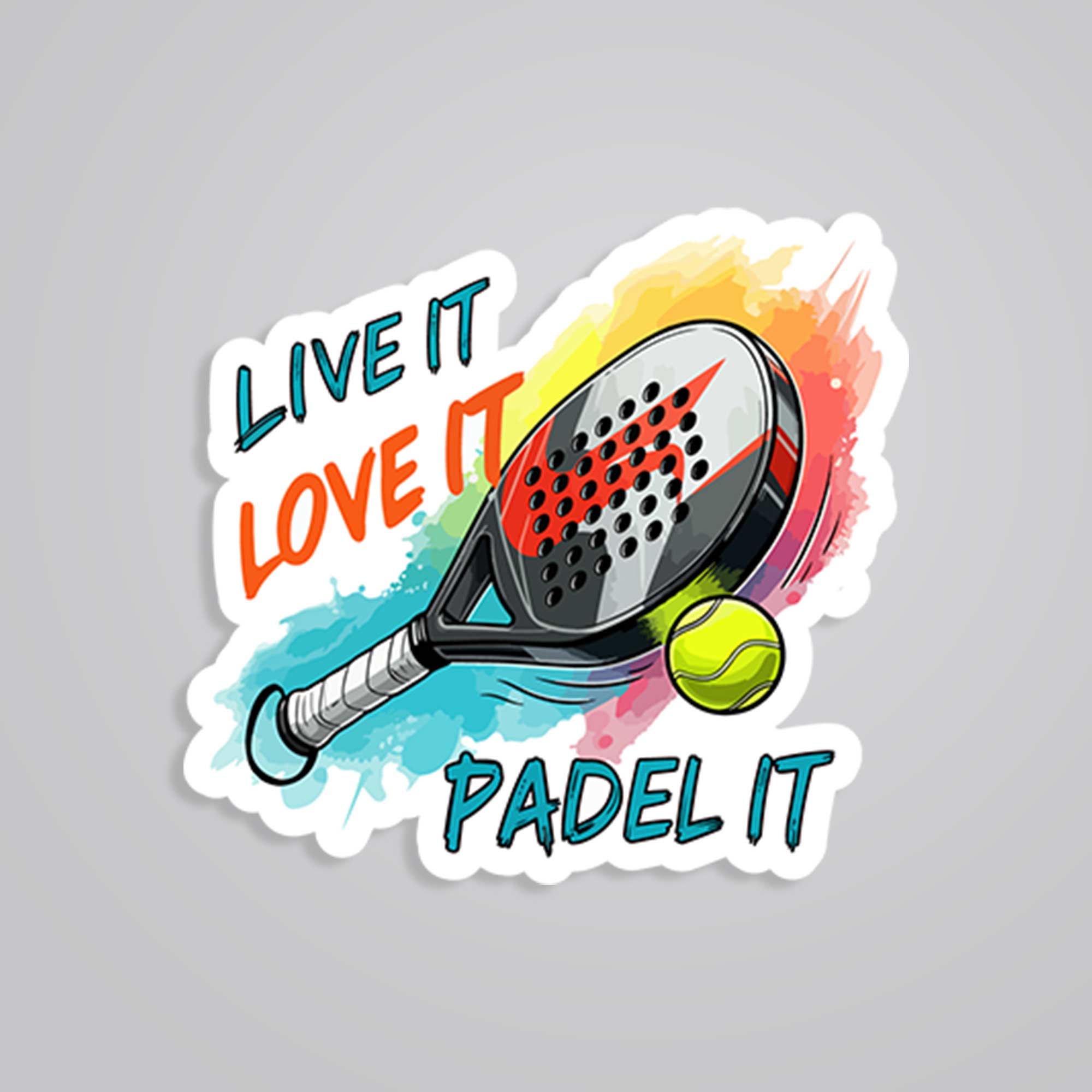 Fomo Store Stickers Sports Live It Love It Padel It