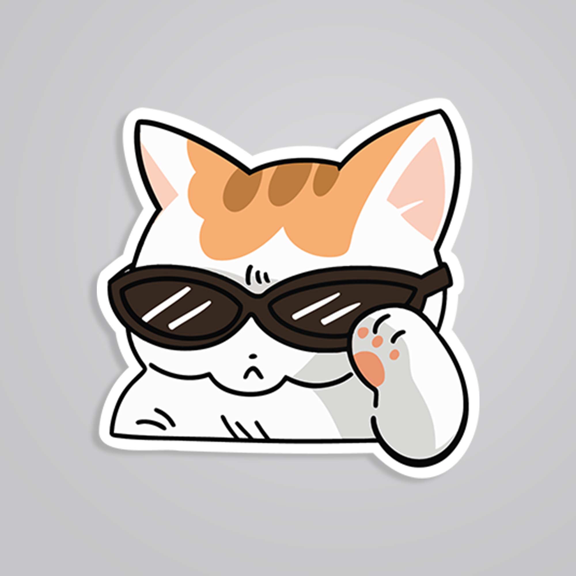Too Cool Cat Witty Stickers