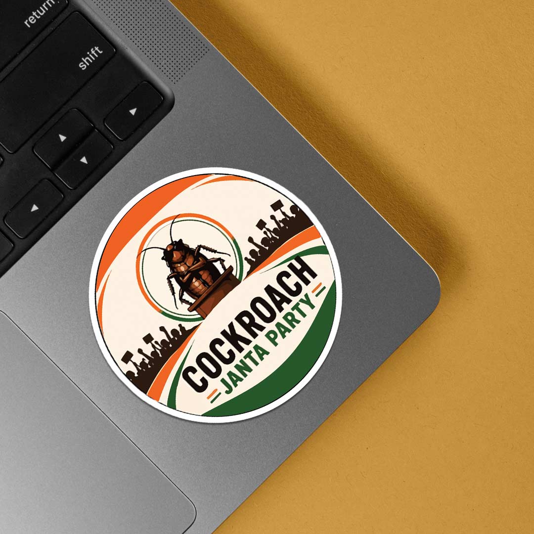 Cockroach Janta Party Witty Stickers