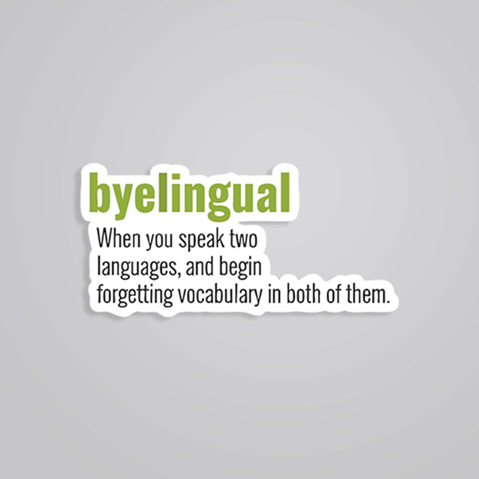 Byelingual Witty Stickers
