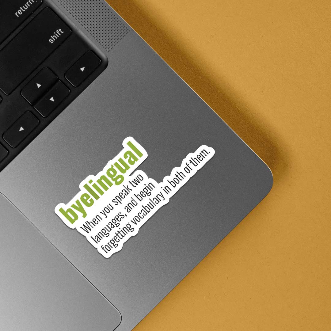 Byelingual Witty Stickers