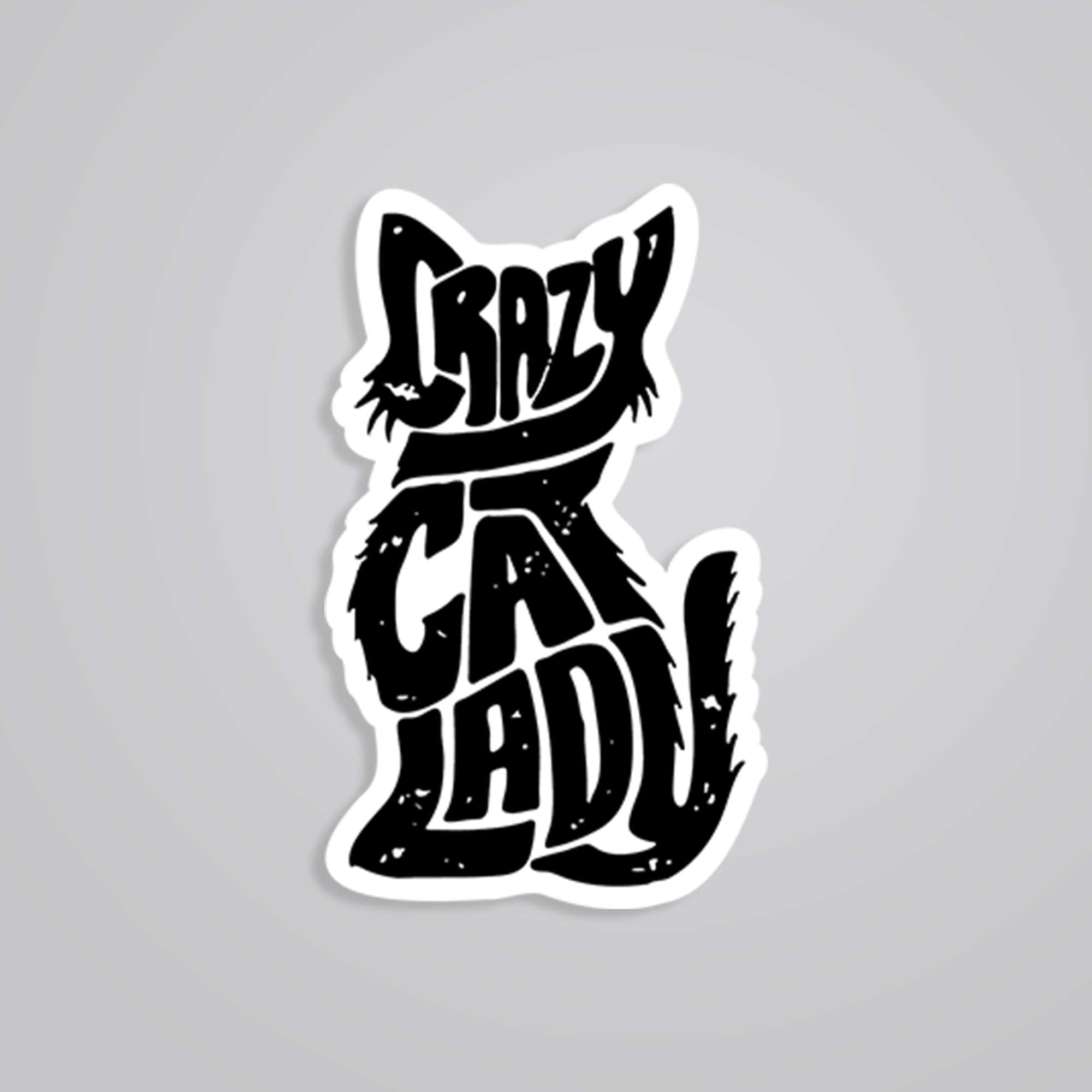 Crazy Cat Lady Witty Stickers