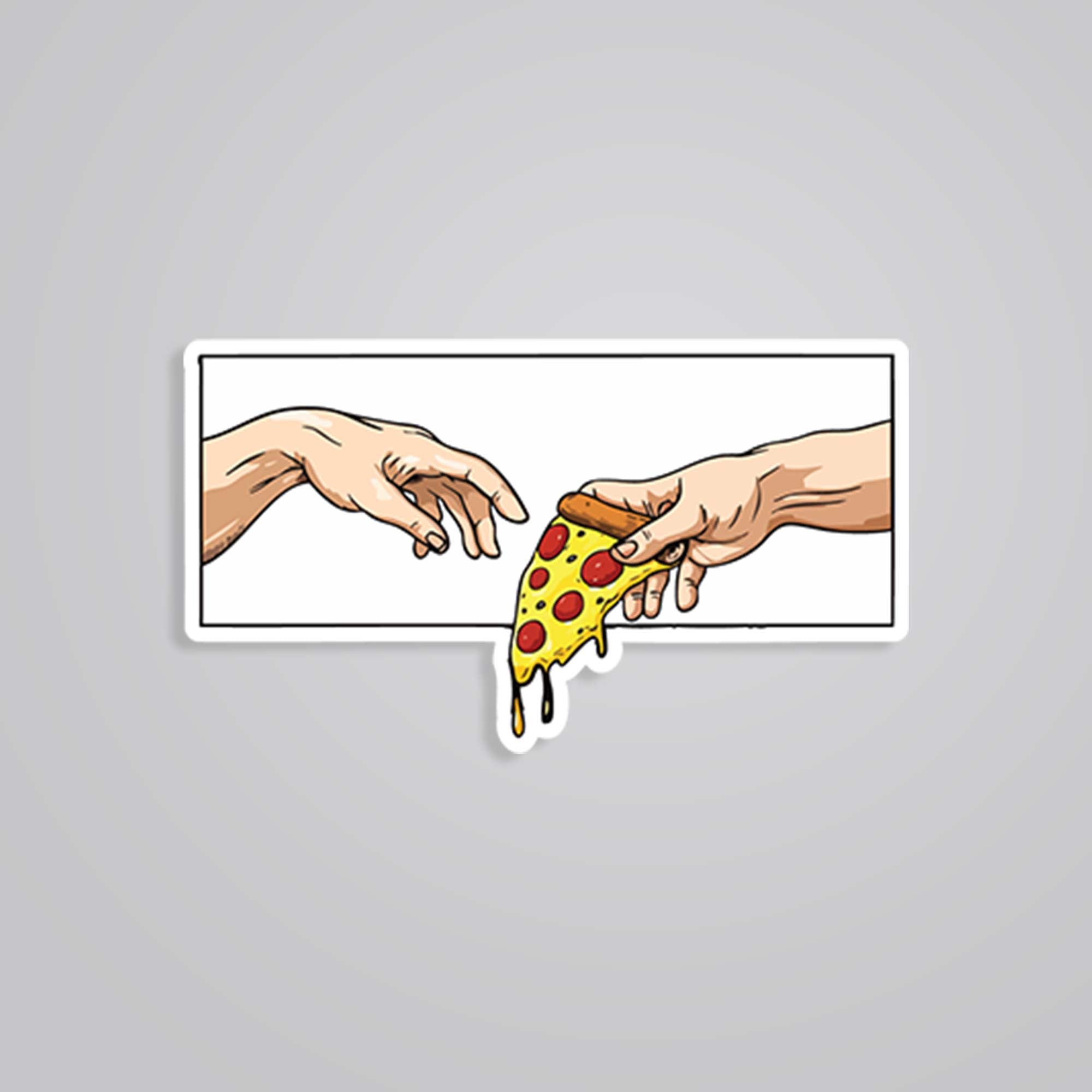 Divine Pizza Delivery Witty Stickers