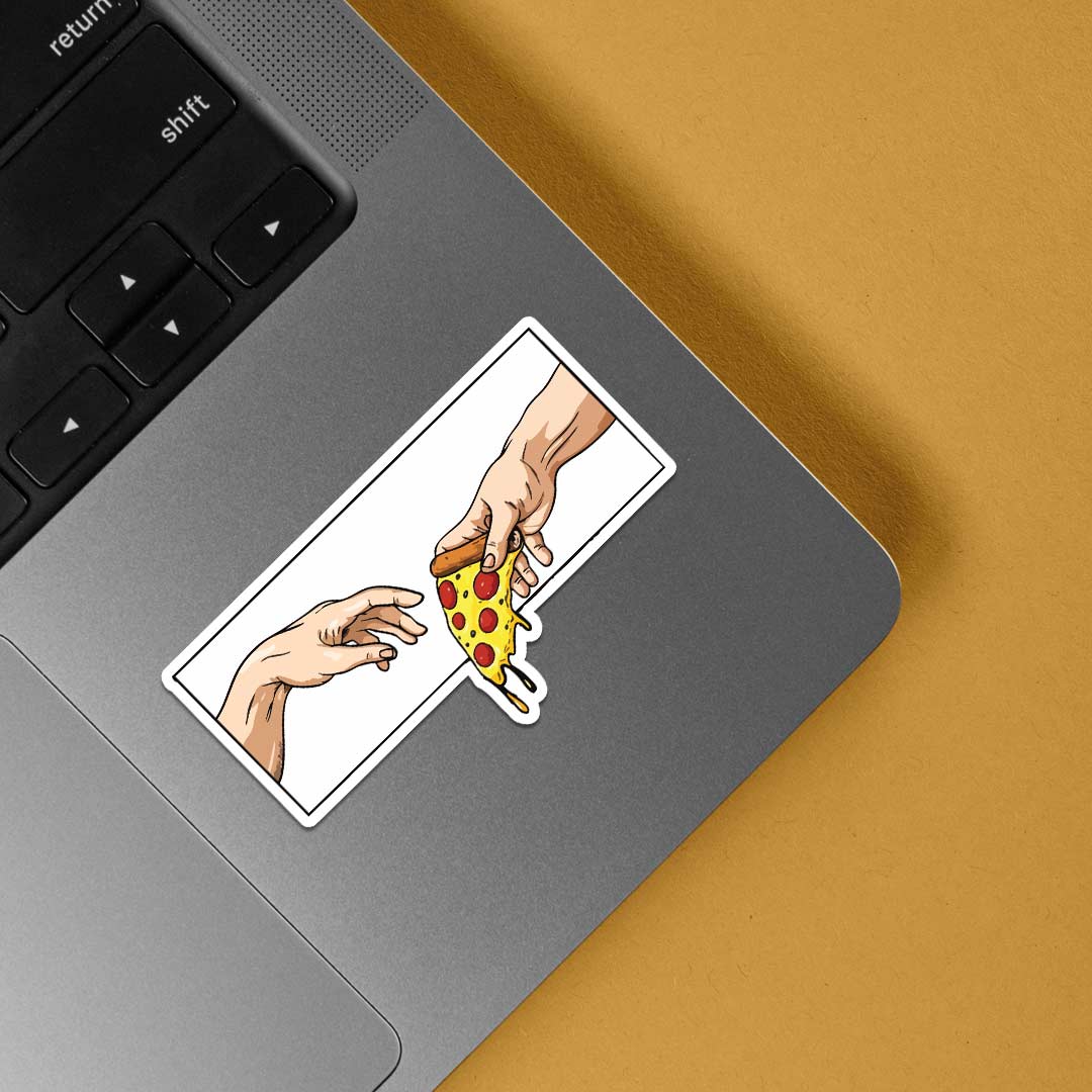 Divine Pizza Delivery Witty Stickers