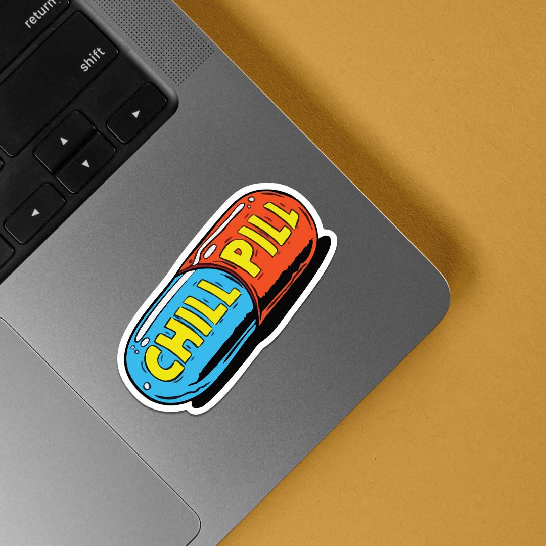 Chill Pill Witty Stickers