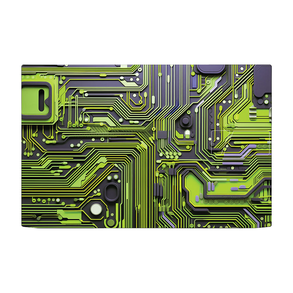 Lime Green Circuit Design Asus Vivobook Pro 15 M6500QC & M6500 QH Laptop Skin