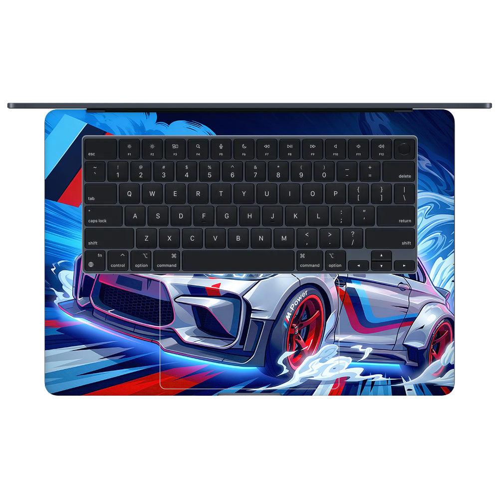 BMW M Performance MacBook Air 15 M3 2024 3D Laptop Skin
