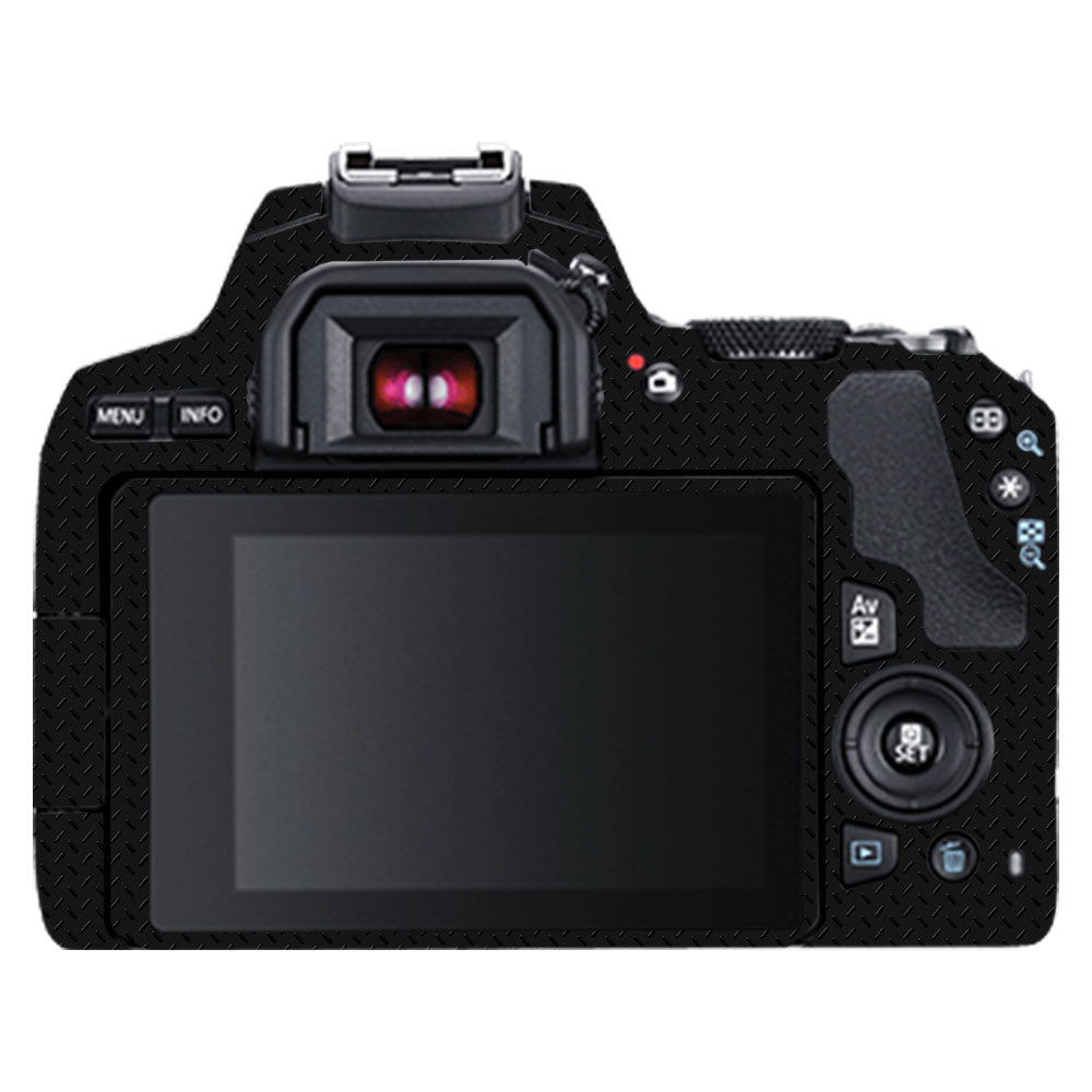 Textured Black Iron Plate Canon EOS 200D II Camera Skin