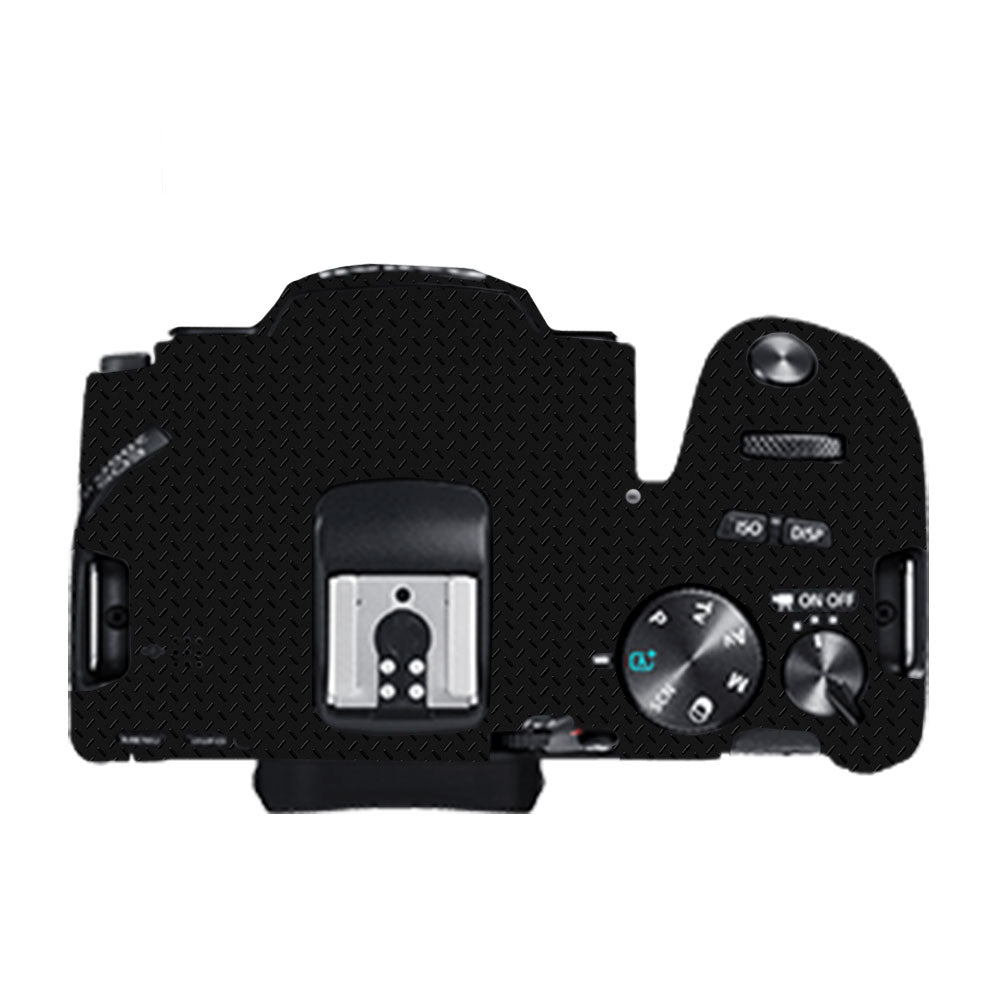 Textured Black Iron Plate Canon EOS 200D II Camera Skin