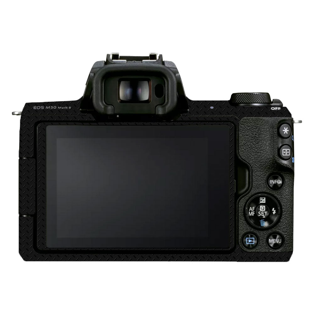 Textured Black Iron Plate Canon EOS M50 Mark II Camera Skin