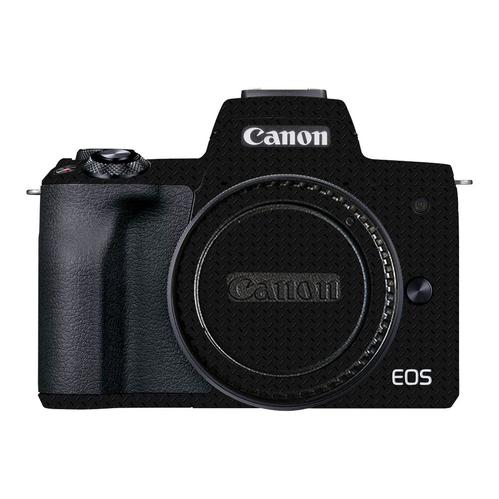 Textured Black Iron Plate Canon EOS M50 Mark II Camera Skin