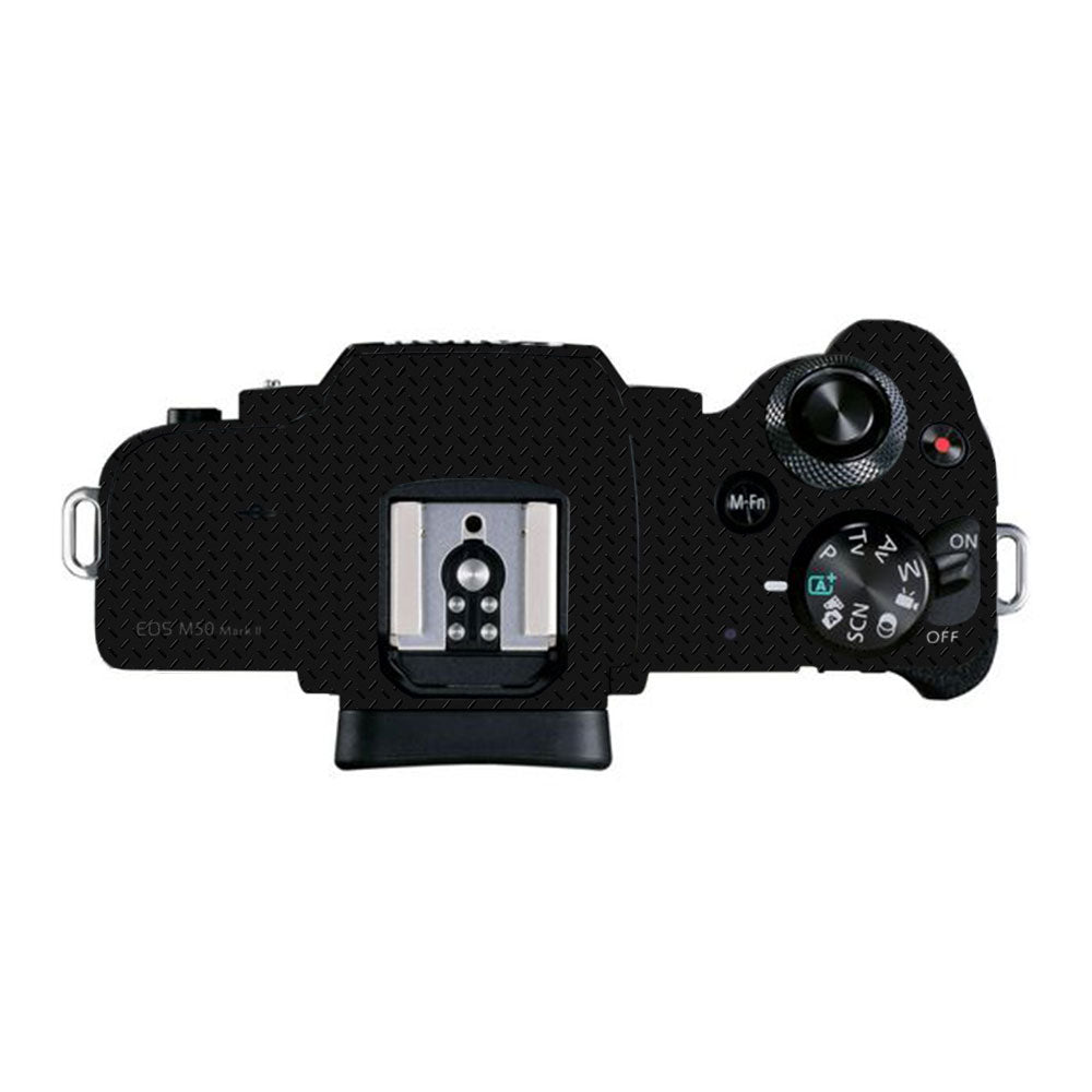 Textured Black Iron Plate Canon EOS M50 Mark II Camera Skin