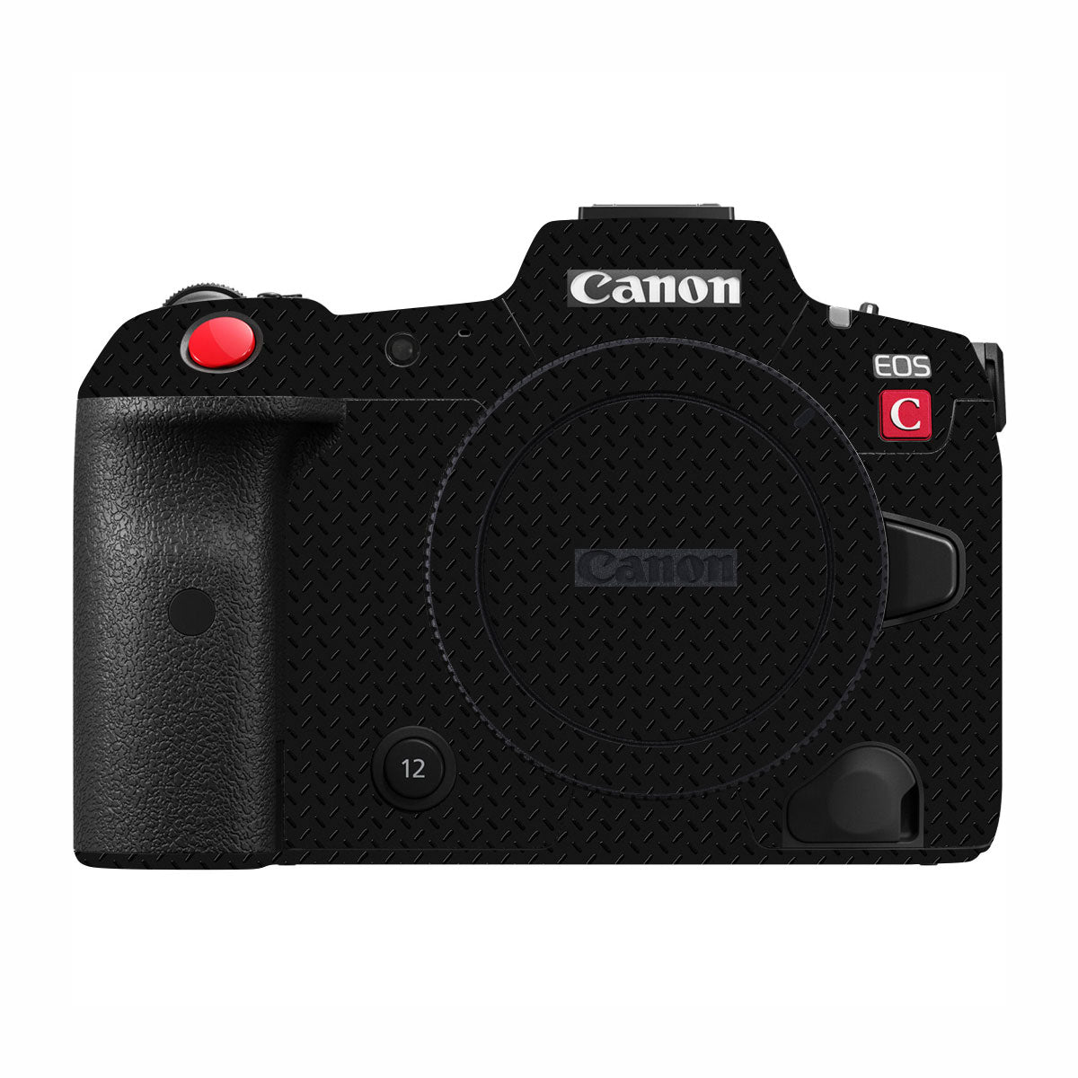 Textured Black Iron Plate Canon EOS R3 Camera Skin