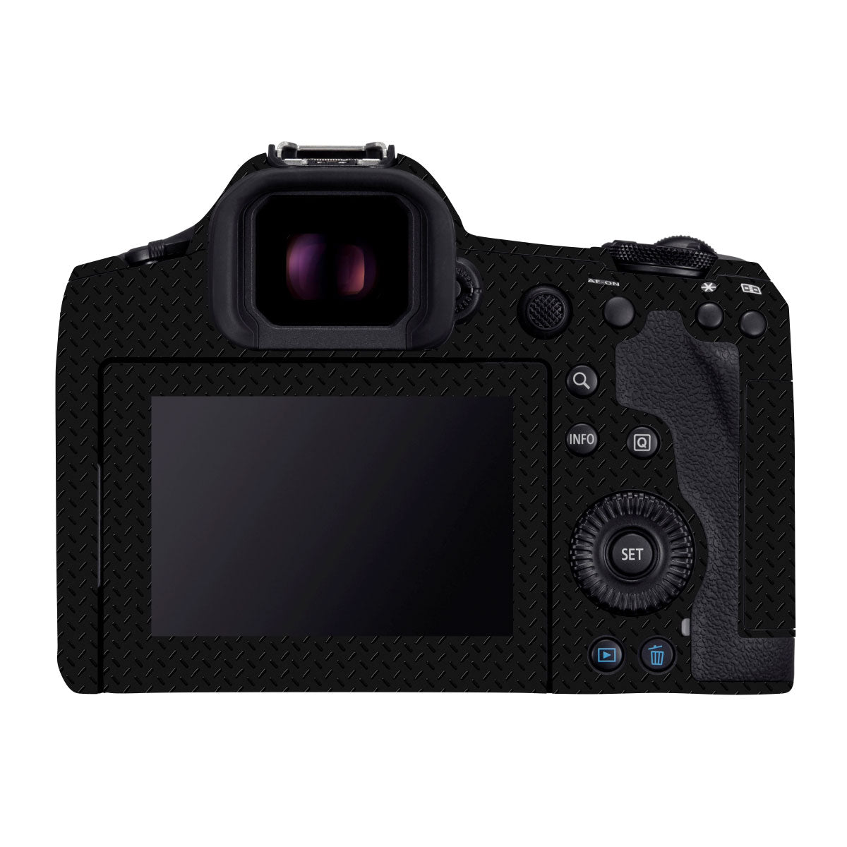 Textured Black Iron Plate Canon EOS R5 C Camera Skin