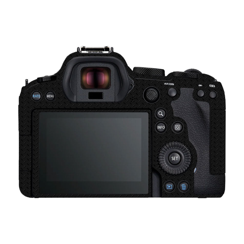 Textured Black Iron Plate Canon EOS R6 Mark I Camera Skin