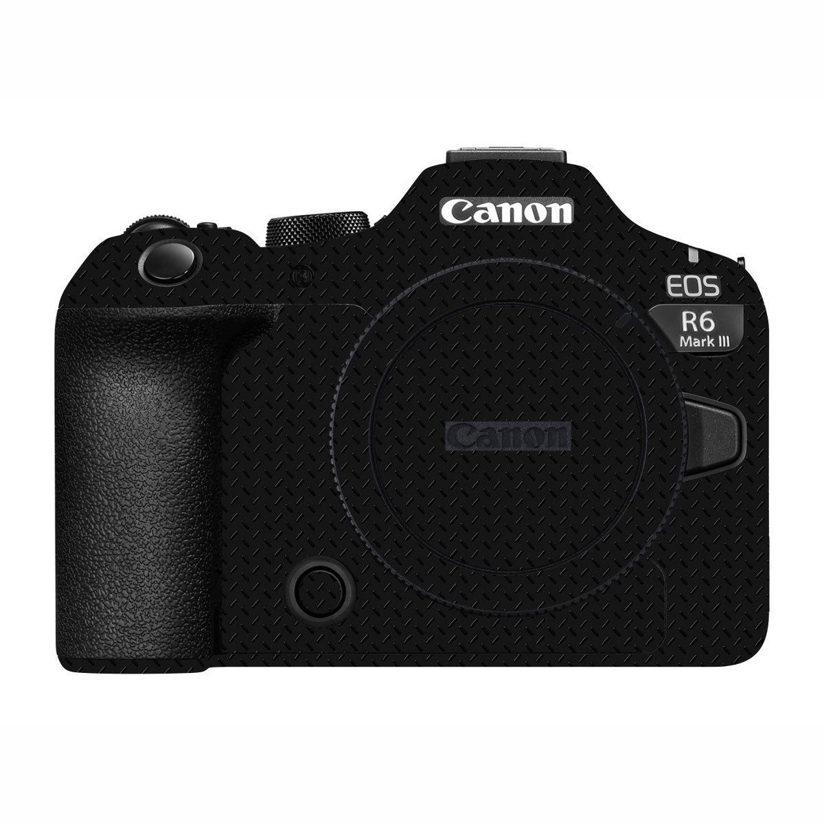 Textured Black Iron Plate Canon EOS R6 Mark II Camera Skin