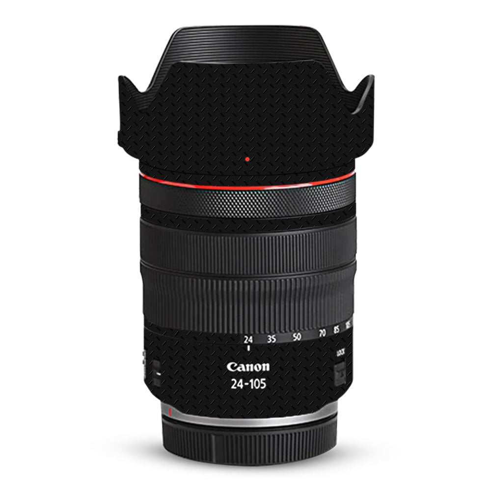 Textured Black Iron Plate Canon RF 24-105mm F/2.8 L IS USM Z Camera Lens Skin