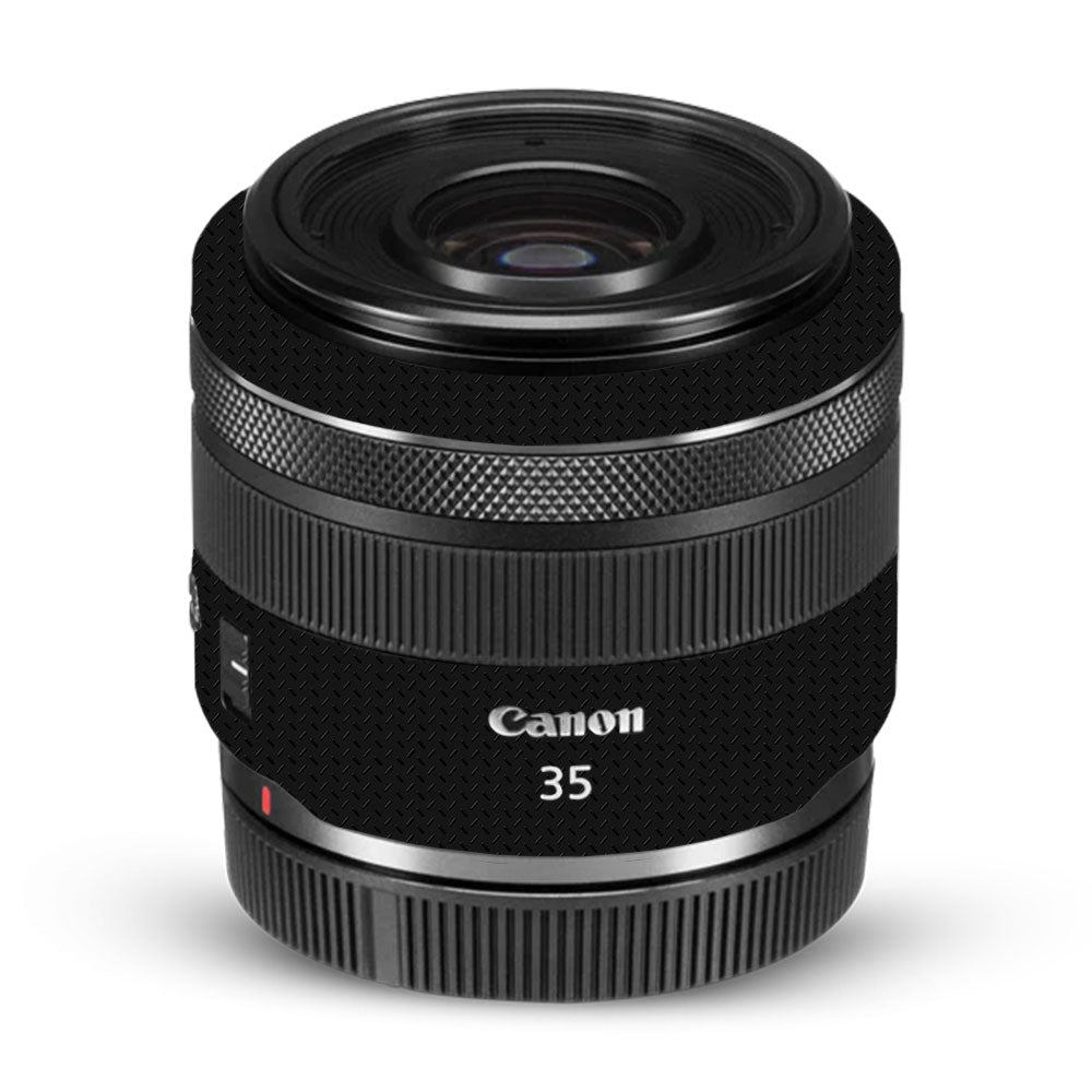 Textured Black Iron Plate Canon RF 35mm f/1.8 IS Macro STM Camera Lens Skin