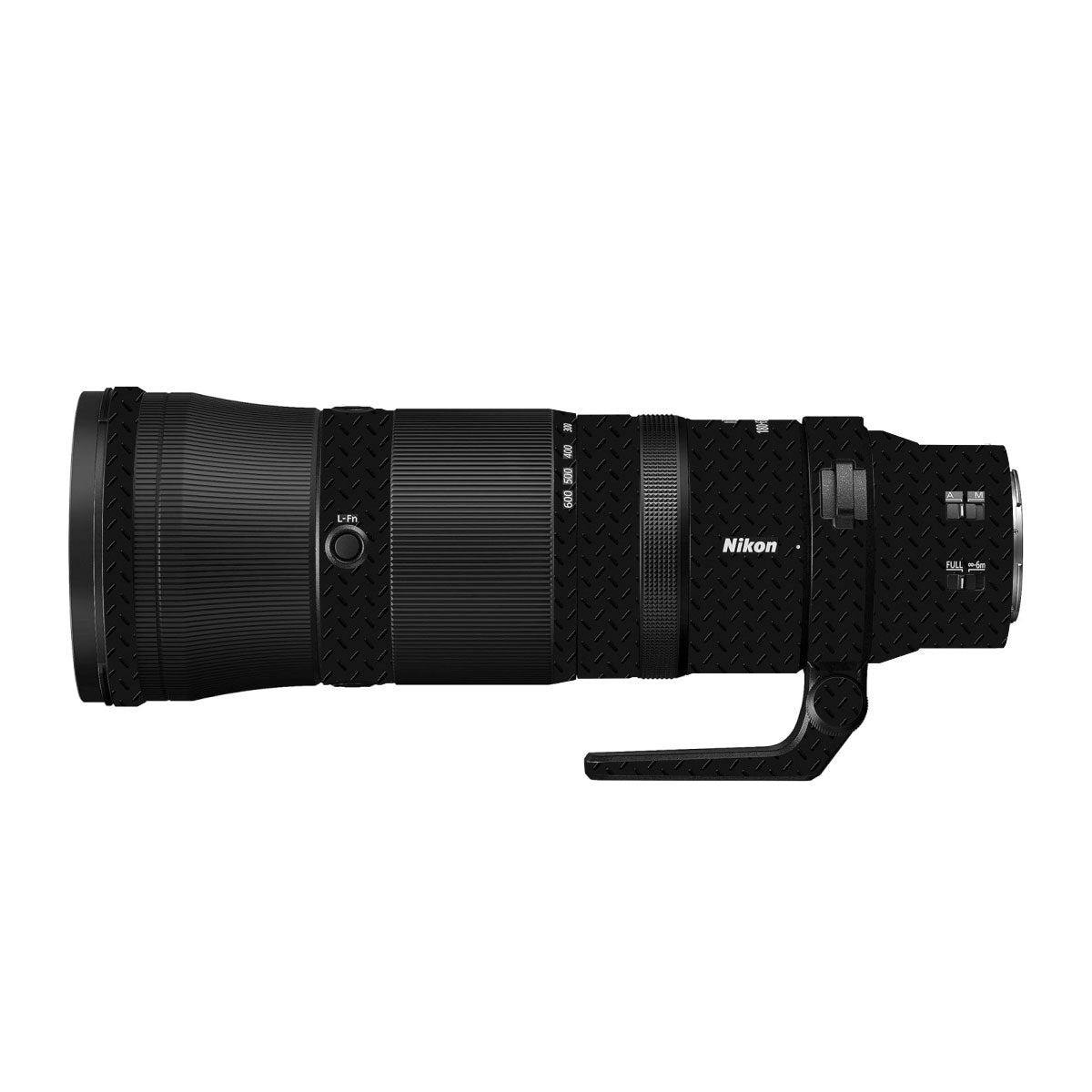 Textured Black Iron Plate Nikon Nikkor Z 180-600mm F/5.6-6.3 VR Camera Lens Skin