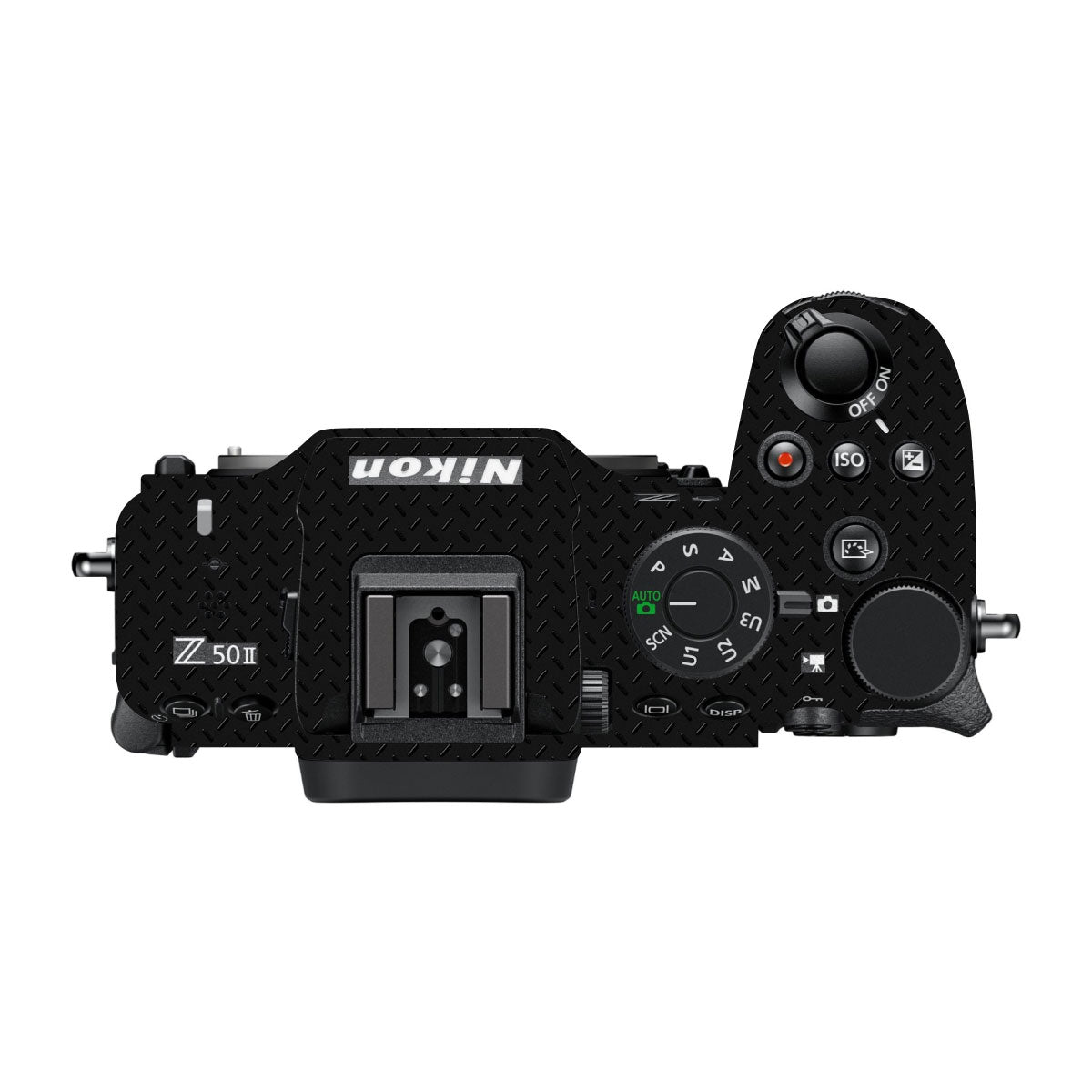 Textured Black Iron Plate Nikon Z50 Camera Skin