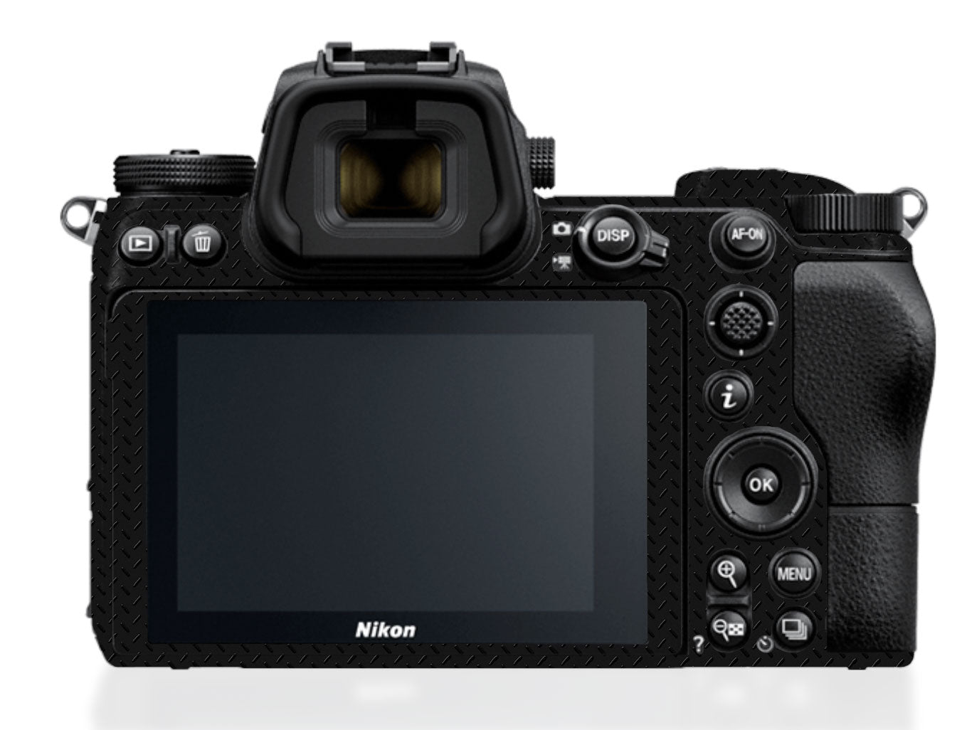 Textured Black Iron Plate Nikon Z6 II Camera Skin
