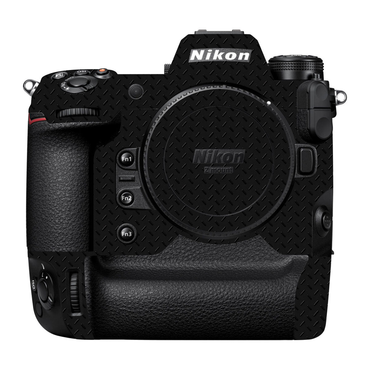 Textured Black Iron Plate Nikon Z9 Camera Skin