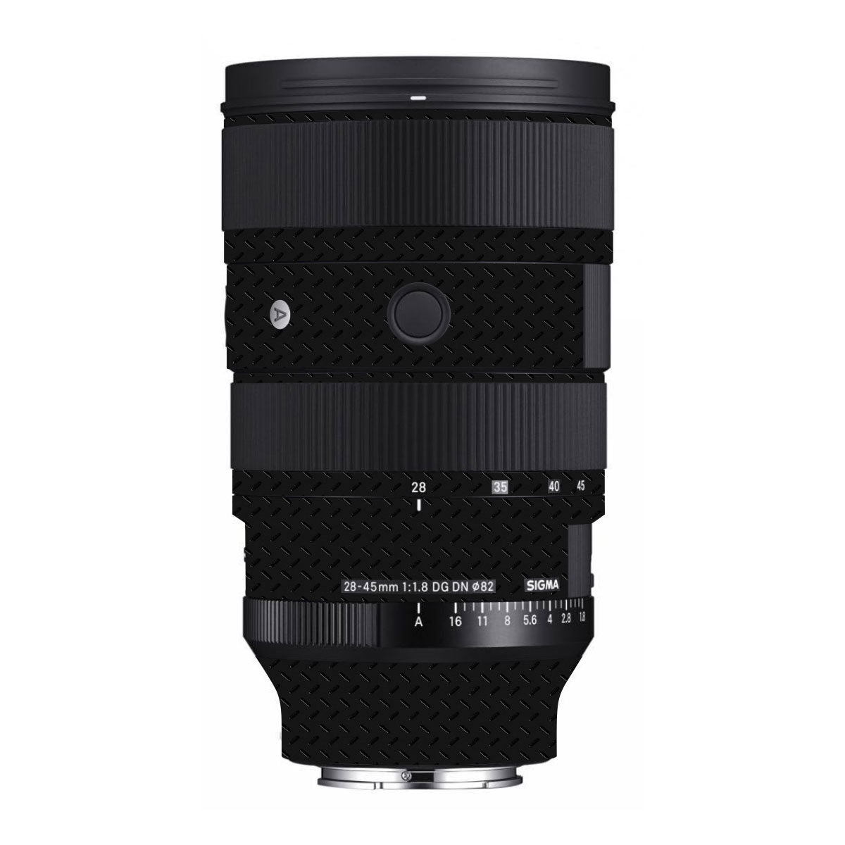 Textured Black Iron Plate Sigma 28-45mm F/1.8 DG DN Art Sony E Camera Lens Skin