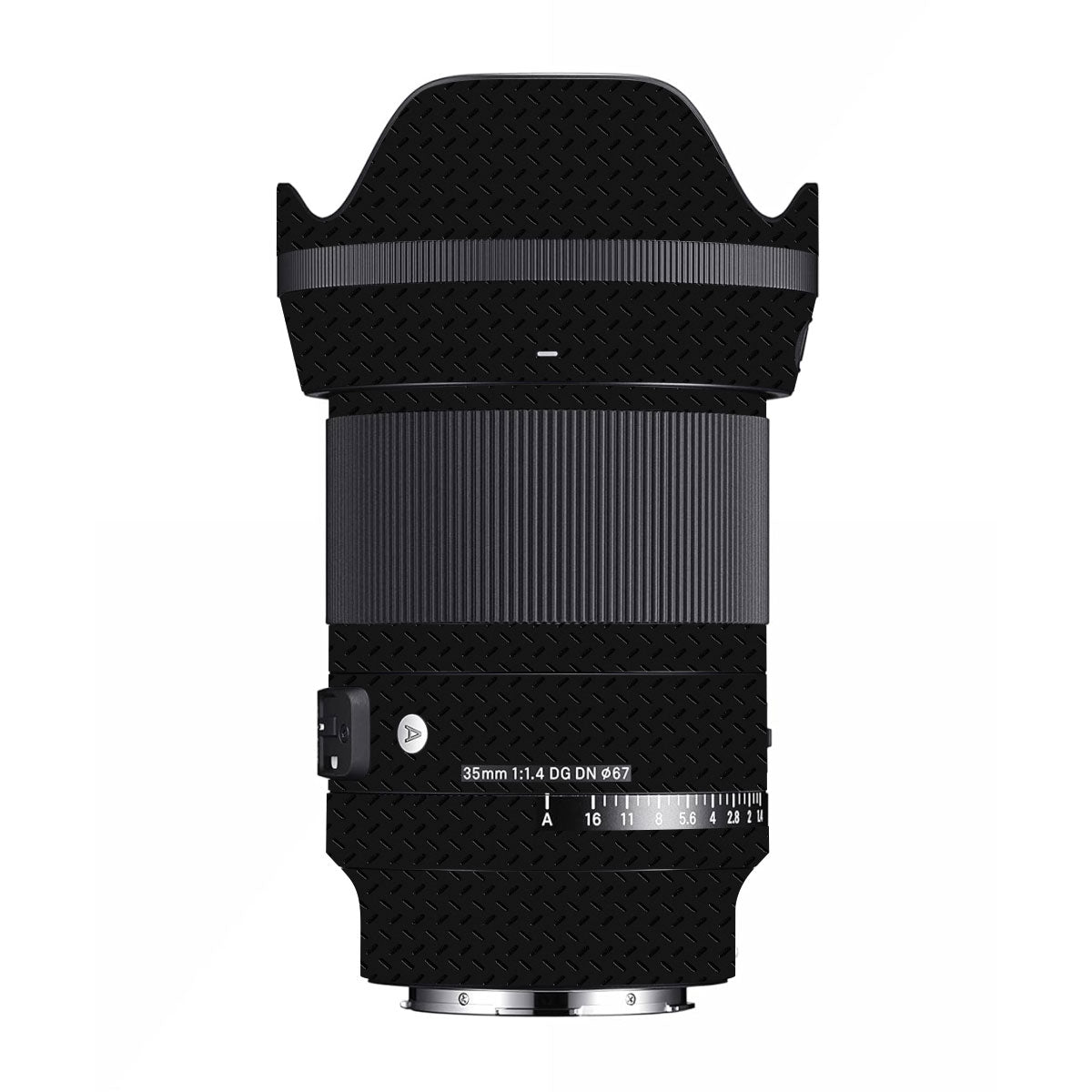 Textured Black Iron Plate Sigma 35mm F/1.4 DG DN Art Camera Lens Skin