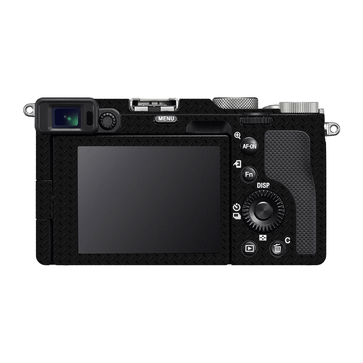 Textured Black Iron Plate Sony A7 C Camera Skin