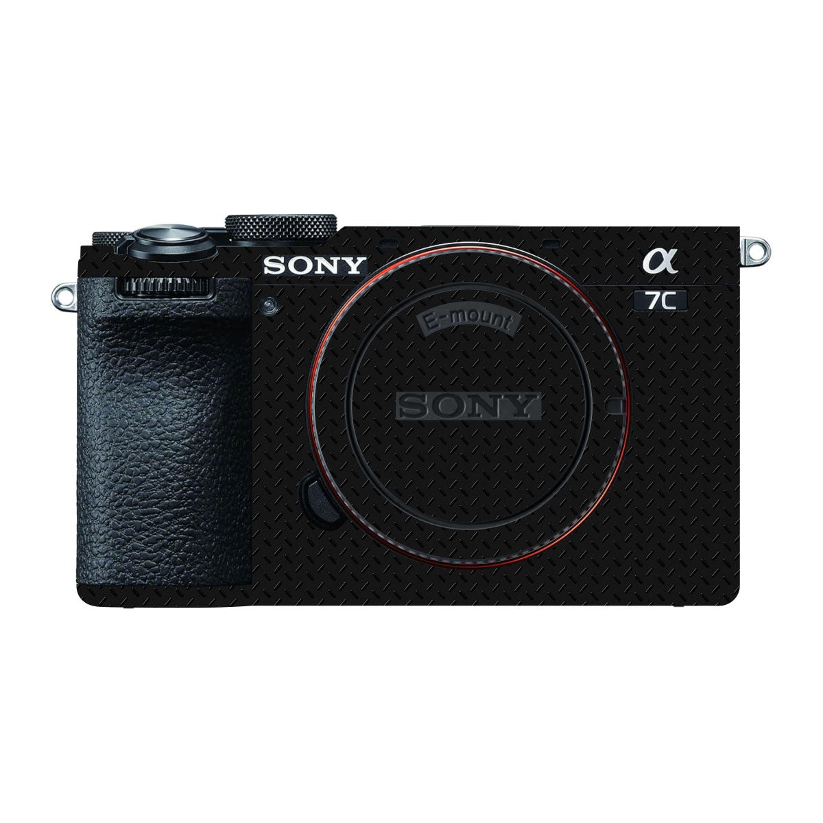 Textured Black Iron Plate Sony A7 CII Camera Skin