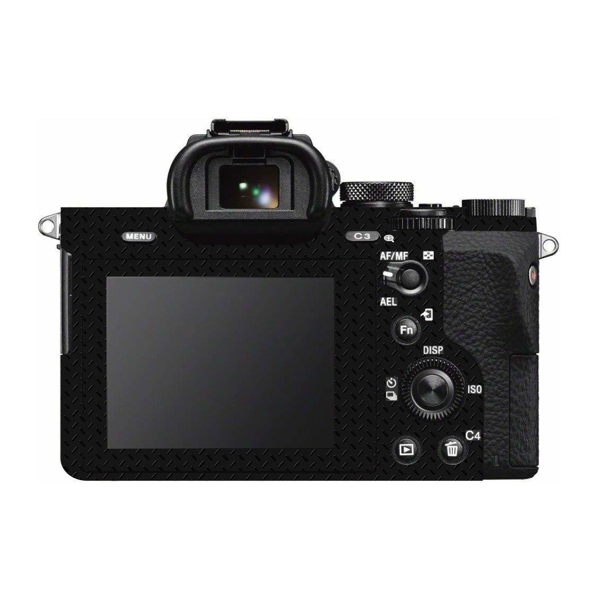 Textured Black Iron Plate Sony A7 II Camera Skin