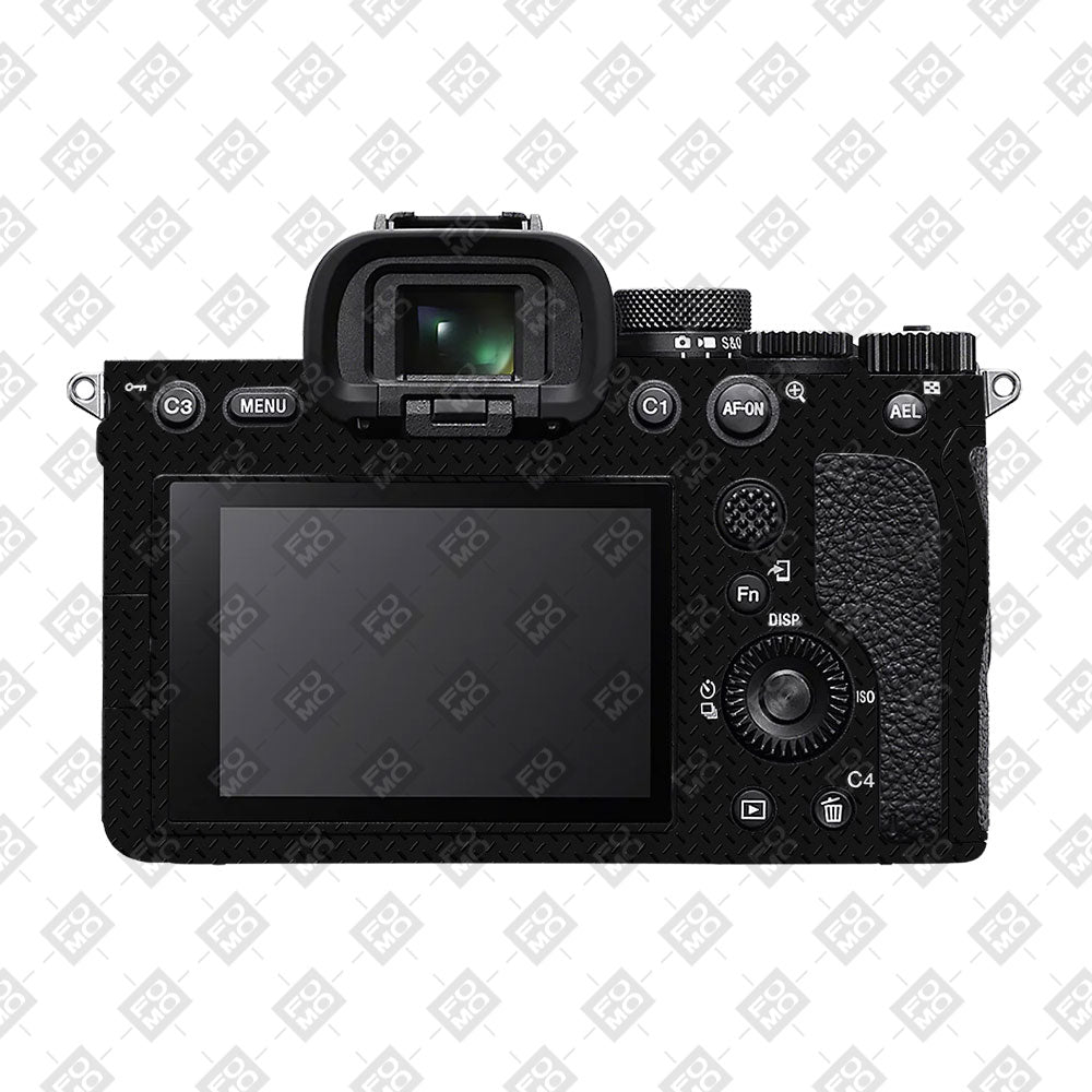 Textured Black Iron Plate Sony A7 S Camera Skin
