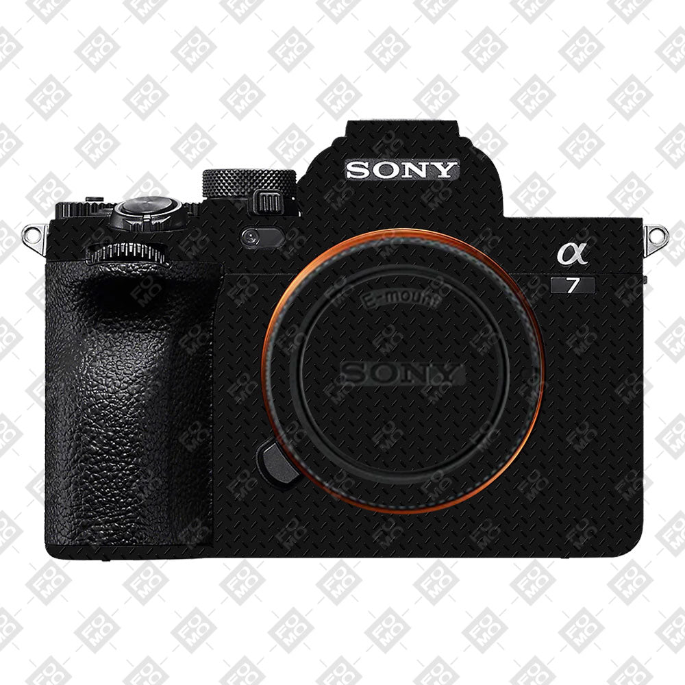 Textured Black Iron Plate Sony A7 S Camera Skin